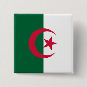 Algeria Flag Button