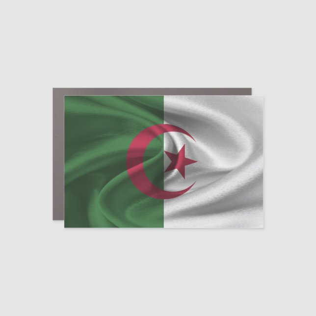 Algeria Flag Car Magnet (Front)