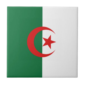 Algeria Flag Ceramic Tile