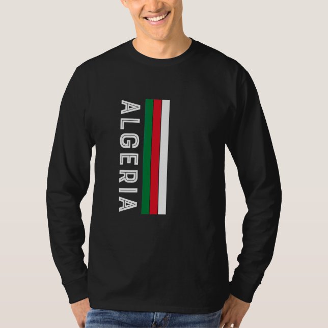 Algeria Flag Colors T-Shirt (Front)