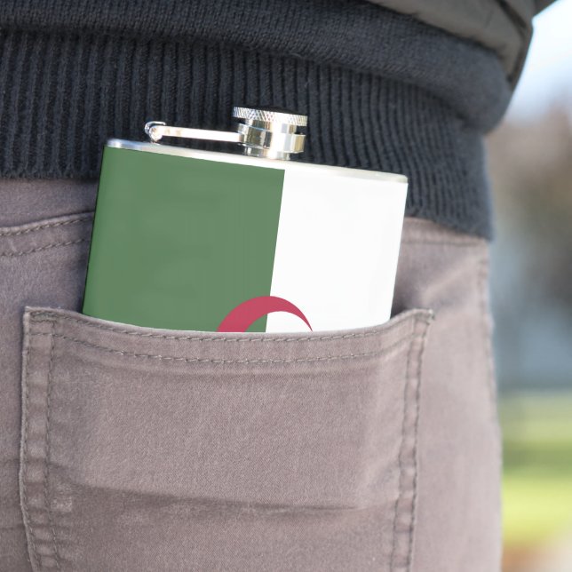 Algeria flag flask (In Situ)