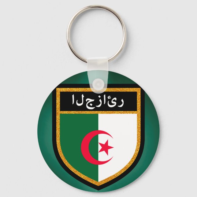 Algeria Flag Keychain (Front)