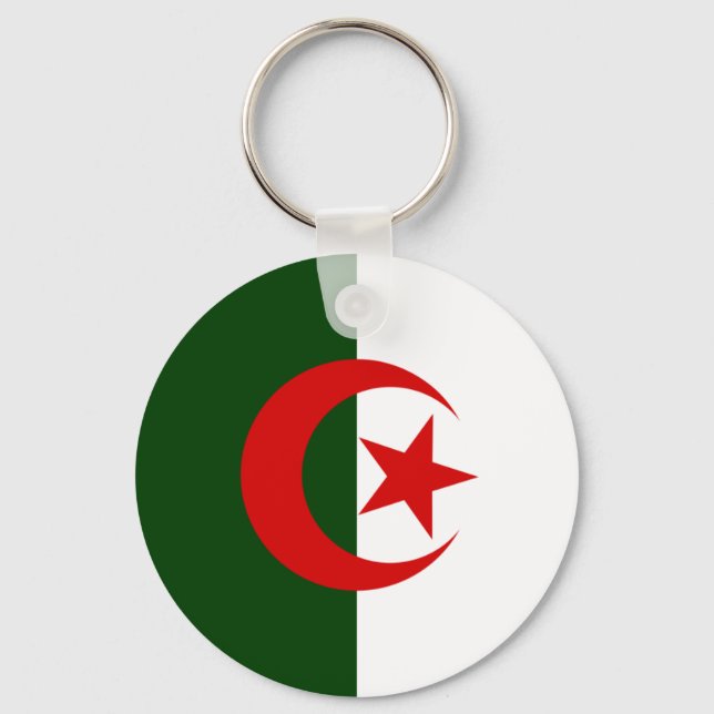 Algeria Flag Keychain (Front)