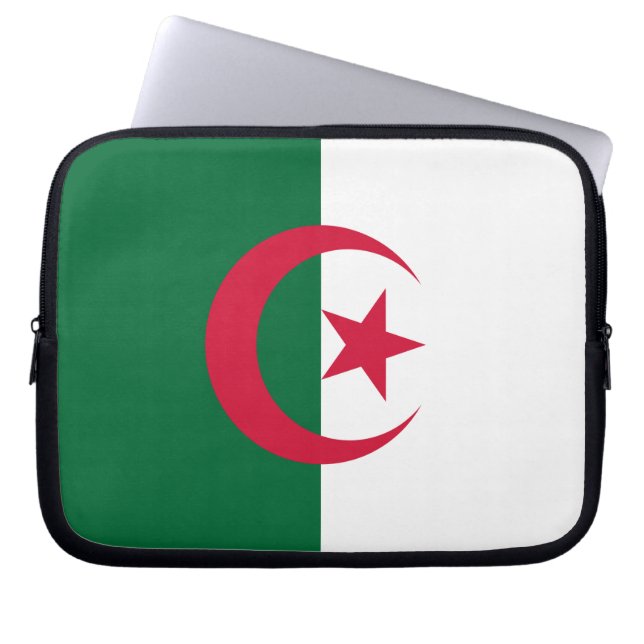 Algeria Flag Laptop Sleeve (Front)