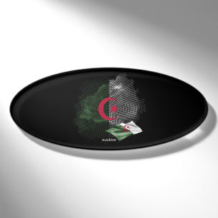 Algeria flag name tag