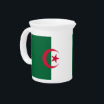 Algeria Flag Pitcher<br><div class="desc">Add a touch of Algerian pride to your table with this exclusive pitcher featuring the flag of Algeria! Designed to blend functionality with cultural significance, this pitcher is more than just a serving accessory—it’s a celebration of Algeria’s heritage. The bold and vibrant Algerian flag design makes it a striking addition...</div>