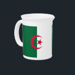 Algeria Flag Pitcher<br><div class="desc">Add a touch of Algerian pride to your table with this exclusive pitcher featuring the flag of Algeria! Designed to blend functionality with cultural significance, this pitcher is more than just a serving accessory—it’s a celebration of Algeria’s heritage. The bold and vibrant Algerian flag design makes it a striking addition...</div>