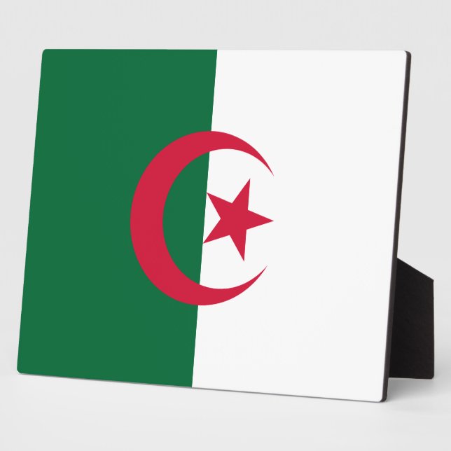 Algeria Flag Plaque (Side)