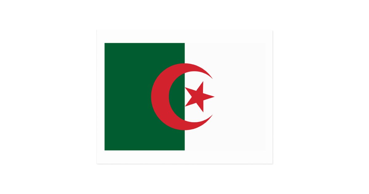 Download Algeria Flag Postcard | Zazzle.com