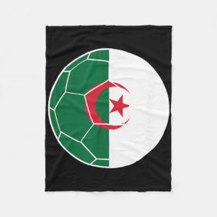 Algeria Flag Soccer Algeria Soccer Fleece Blanket