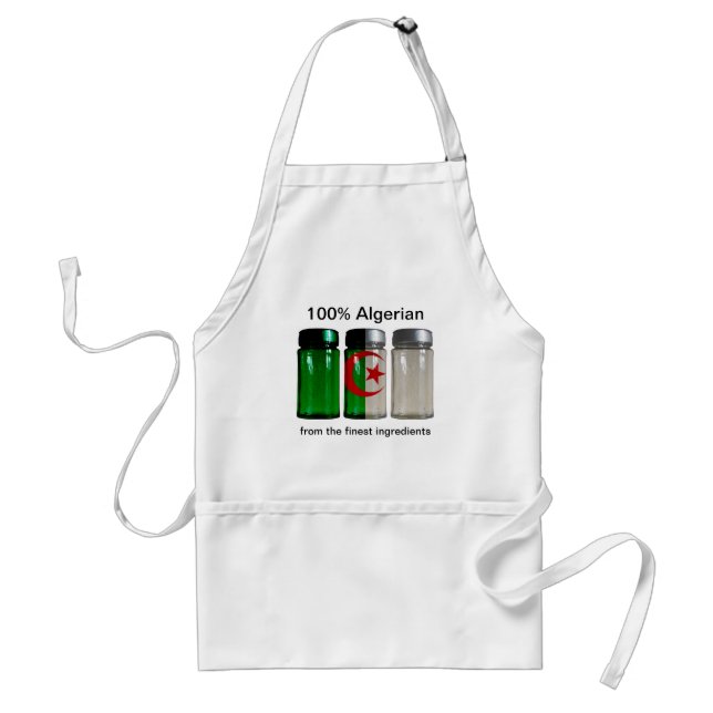 Algeria Flag Spice Jars Apron (Front)