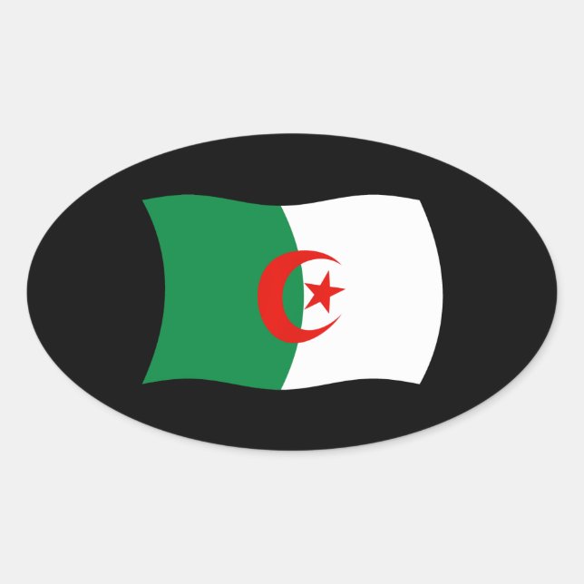 Algeria Flag Sticker (Front)