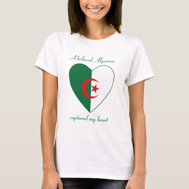Algeria Flag Sweetheart T-Shirt (Front)