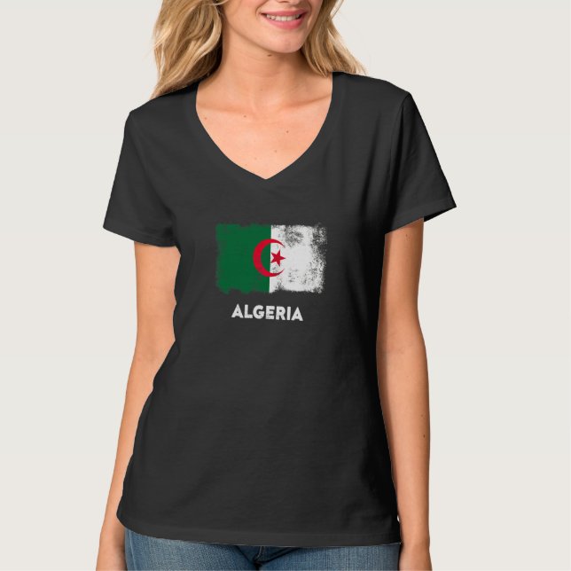 Algeria Flag   T-Shirt (Front)