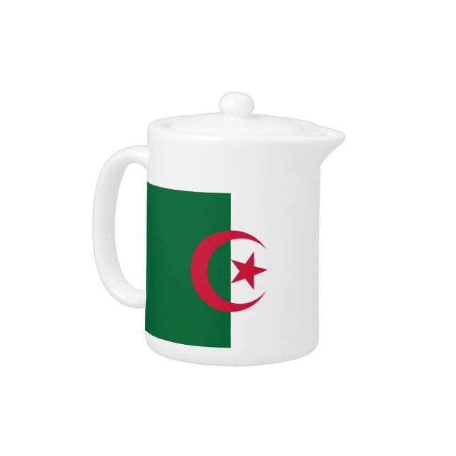 Algeria Flag Teapot (Left)