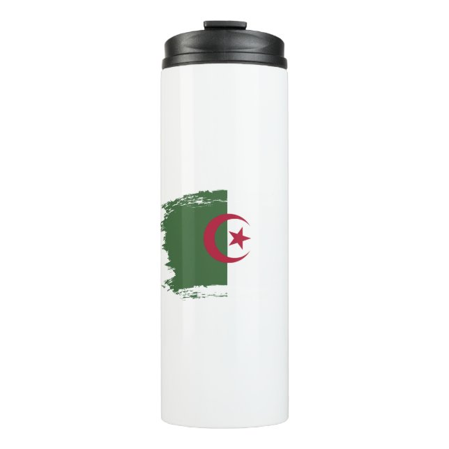 Algeria flag thermal tumbler (Front)