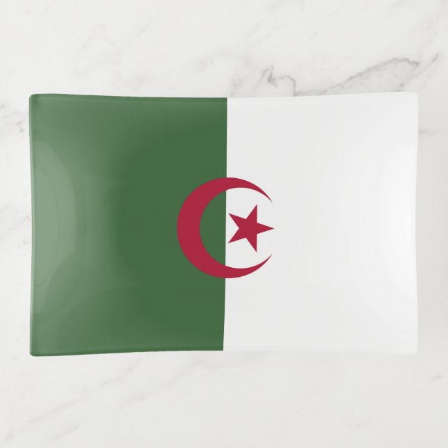 Algeria flag trinket tray (Front)
