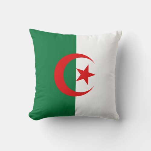 Algeria Flag x Flag Pillow