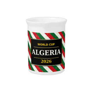 Algeria Football Fan 2026 with Stunning Patterns Beverage Pitcher