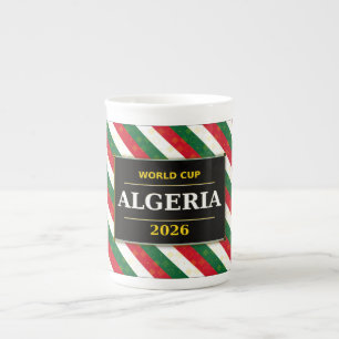 Algeria Football Fan 2026 with Stunning Patterns Bone China Mug
