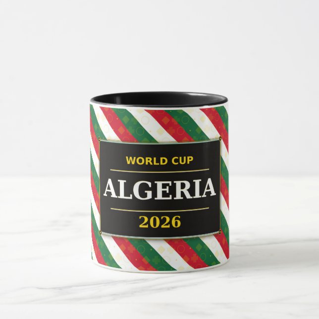 Algeria Football Fan 2026 with Stunning Patterns Mug (Center)