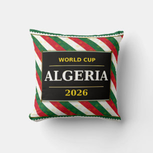 Algeria Football Fan 2026 with Stunning Patterns Throw Pillow
