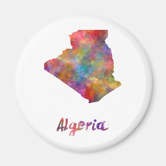 Algeria in watercolor 2 magnet (Front)