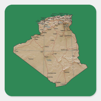 Algeria Map Sticker