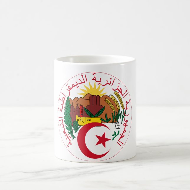 Algeria National Emblem Coffee Mug (Center)