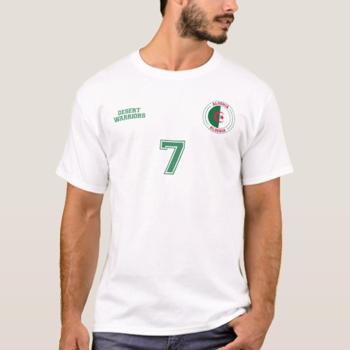 Algeria National Football Team Soccer Retro Jersey T_Shirt