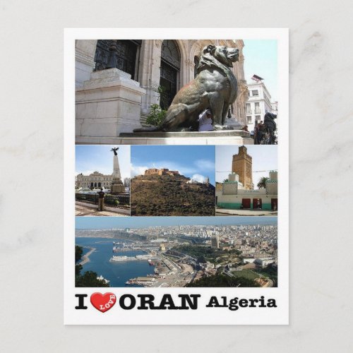 Algeria _ Orano _ I Love _ Postcard