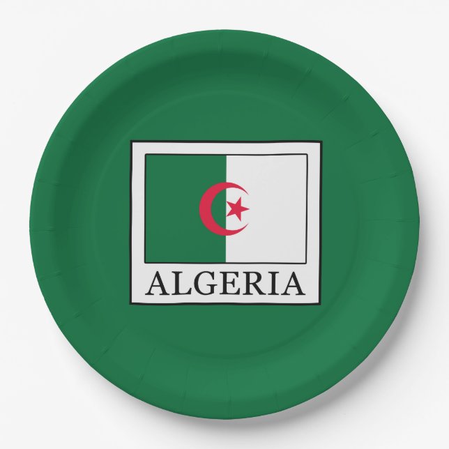 Algeria Paper Plates (Front)