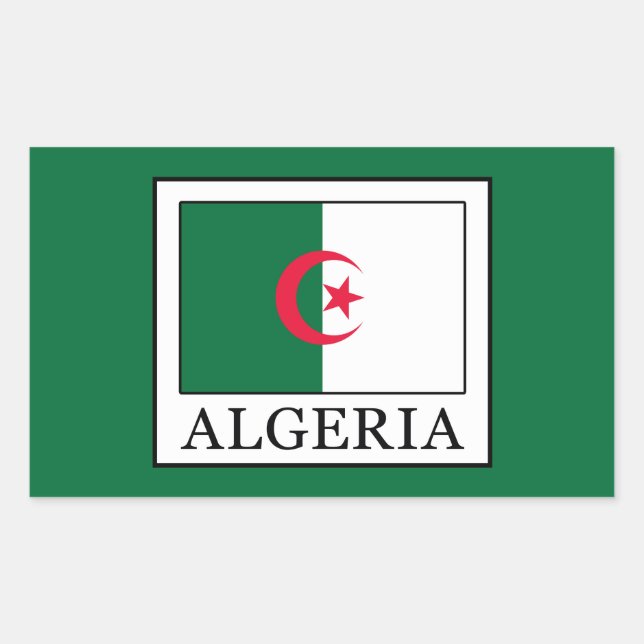 Algeria Rectangular Sticker (Front)