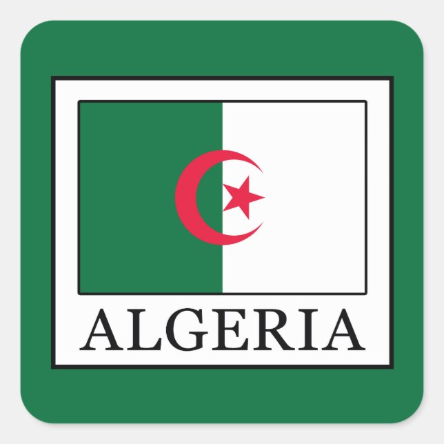 Algeria Square Sticker (Front)
