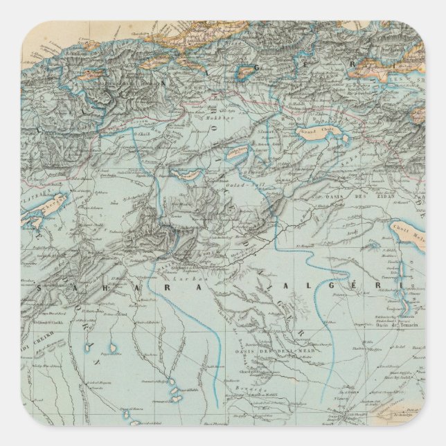 Algeria Square Sticker (Front)