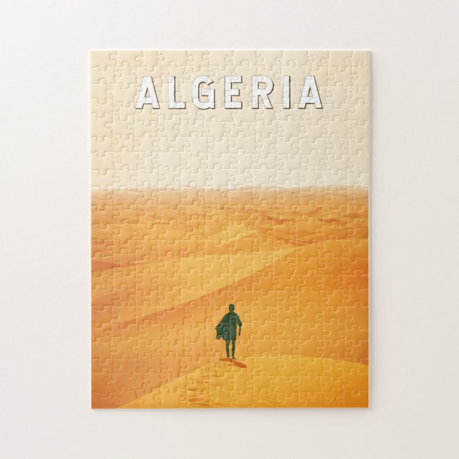 Algeria Travel Art Vintage Jigsaw Puzzle (Vertical)