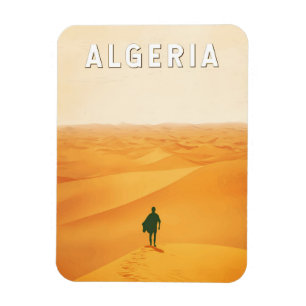 Algeria Travel Art Vintage Magnet