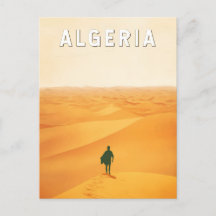 Algeria Travel Art Vintage