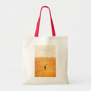 Algeria Travel Art Vintage Tote Bag