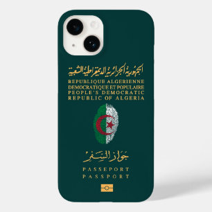 Algeria Travel Passport Print Souvenir Case-Mate iPhone 14 Case
