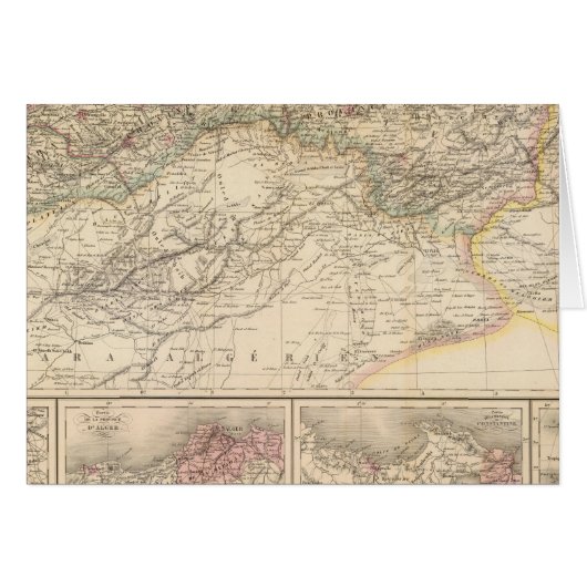 Algeria, Tunisia Cards (Front Horizontal)