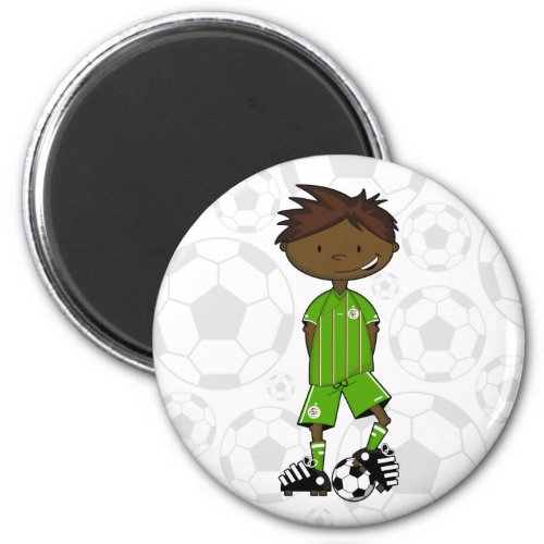 Algeria World Cup Soccer Boy Magnet