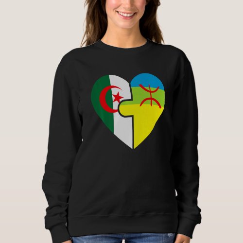 Algerian Amazigh Roots Matching Flag  Proud Of My  Sweatshirt