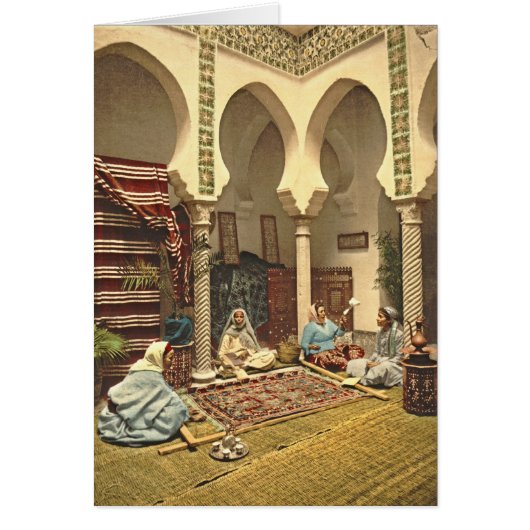 Algerian Carpet Makers 1899 Cards (Front)