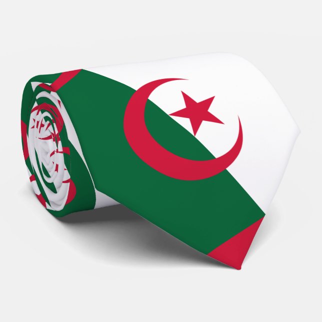 Algerian Flag, Flag of Algeria Neck Tie (Rolled)