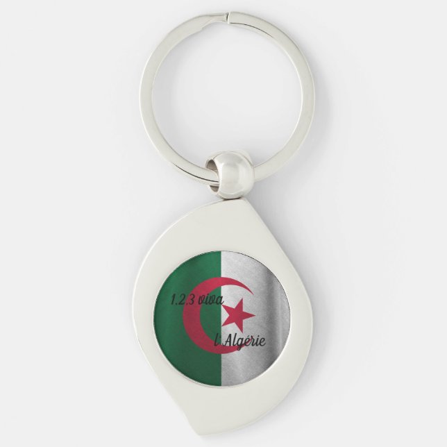 ALGERIAN FLAG KEYCHAIN (Front)
