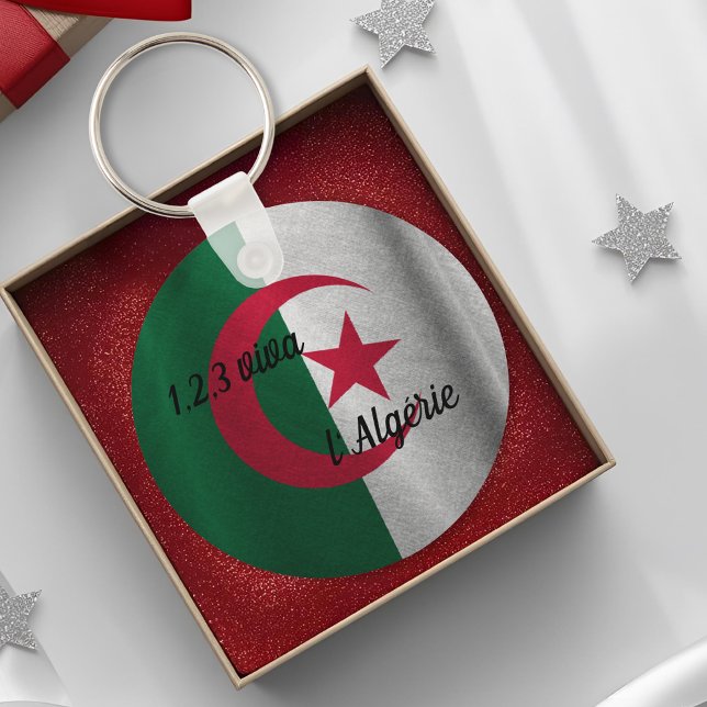ALGERIAN FLAG KEYCHAIN (Creator Uploaded)