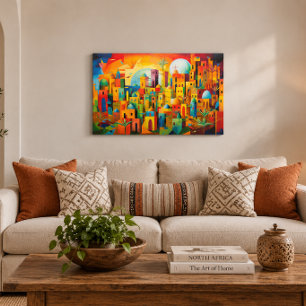 Algerian Landscape 36x24 Acrylic Wall Art