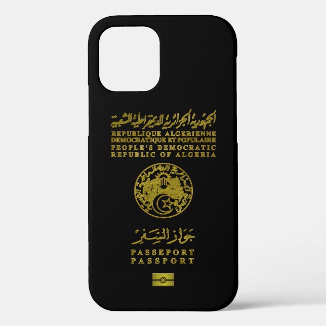 Algerian passport  Case-Mate iPhone case (Back)
