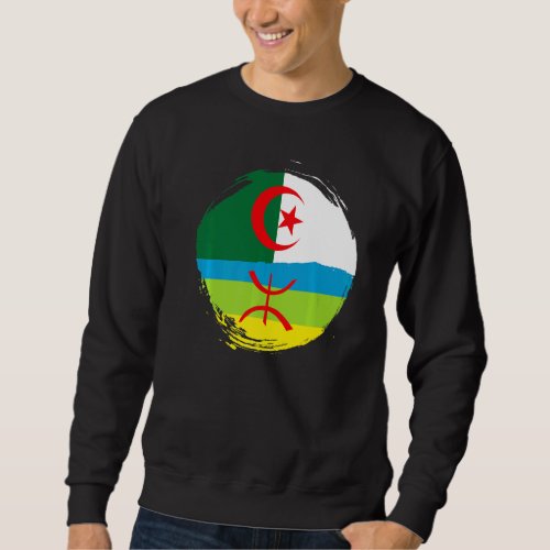 Algerian Roots Half Amazigh Flag Proud Tamazight P Sweatshirt